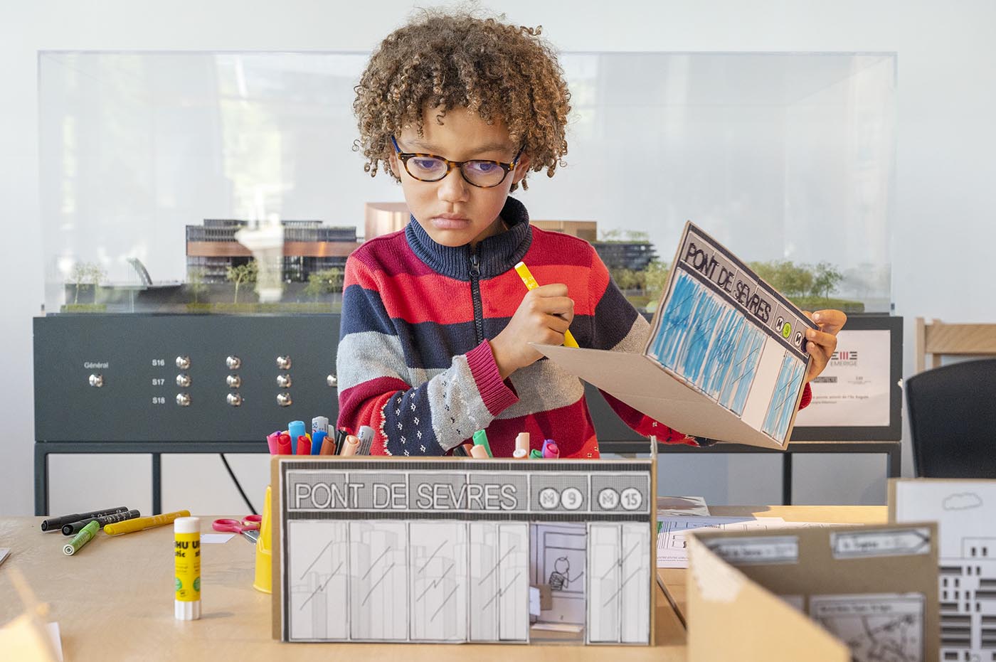 enfant pendant l'atelier des jep