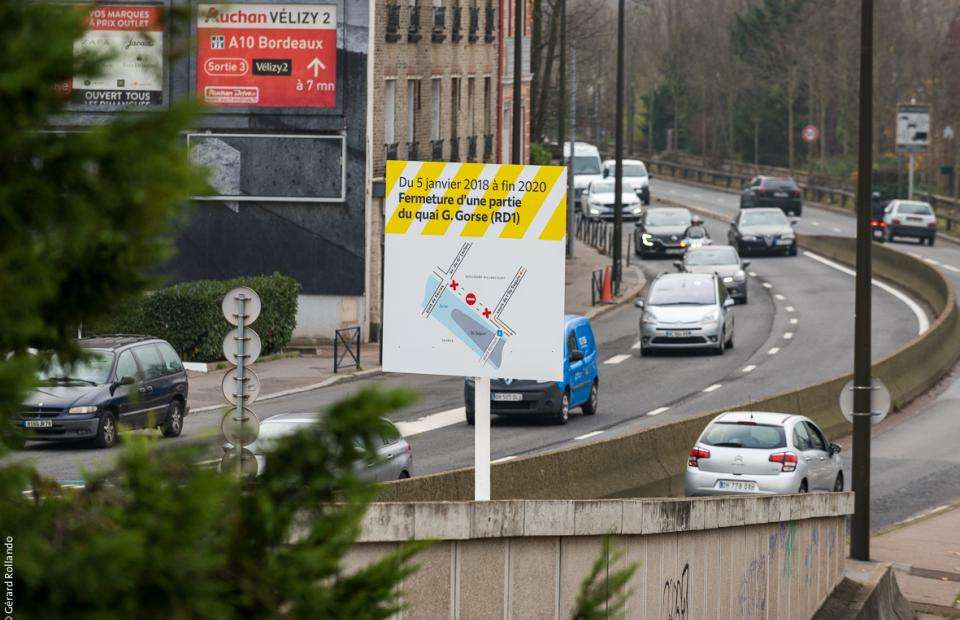 Fermeture de la RD1 depuis le 5 janvier 2018